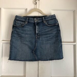 Banana Republic stretchy denim mini skirt